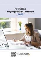 Potrącenia z wynagrodzeń i zasiłków 2023. Autor: Pigulski Mariusz. SmakLiter.pl Okładka książki Potrącenia z wynagrodzeń i zasiłków 2023