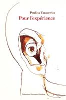 Pour l'exprience. Autor: Paulina Tarasewicz. SmakLiter.pl Okładka książki Pour l'exprience