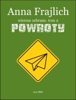 Powroty 2. Autor: Frajlich Anna. SmakLiter.pl Okładka książki Powroty 2
