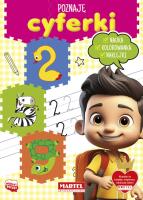 Poznaję cyferki z naklejkami. Autor: Katarzyna Salamon. SmakLiter.pl Okładka książki Poznaję cyferki z naklejkami