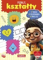 Poznaję kształty z naklejkami. Autor: Katarzyna Salamon. SmakLiter.pl Okładka książki Poznaję kształty z naklejkami