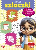 Poznaję szlaczki z naklejkami. Autor: Katarzyna Salamon. SmakLiter.pl Okładka książki Poznaję szlaczki z naklejkami