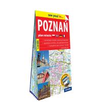 Poznań papierowy plan miasta 1:20 000. Autor: Opracowanie zbiorowe. SmakLiter.pl Okładka książki Poznań papierowy plan miasta 1:20 000