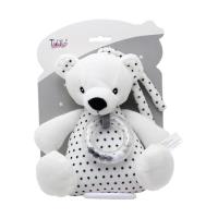 Opakowanie Pozytywka miś czarno-biały 18cm