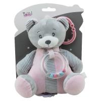 Opakowanie Pozytywka miś różowy 18cm