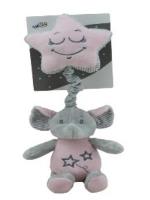 Opakowanie Pozytywka z gwiazdką słoń różowy 35cm