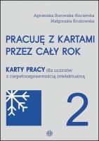 Pracuję z kartami przez cały rok cz.2 w.2023. Autor: Agnieszka Borowska-Kociemba, Małgorzata Krukowska. SmakLiter.pl Okładka książki Pracuję z kartami przez cały rok cz.2 w.2023