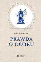 Prawda o dobru. Autor: Adam Adamski COr. SmakLiter.pl Okładka książki Prawda o dobru