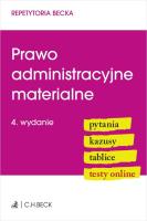 Okładka książki Prawo administracyjne materialne. Pytania. Kazusy. Tablice. Testy online