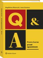 Prawo karne. Przed egzaminem. Autor: Błaszczyk Magdalena, Zientara Anna. SmakLiter.pl Okładka książki Prawo karne. Przed egzaminem