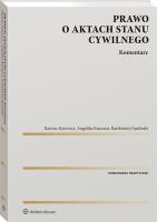 Okładka książki Prawo o aktach stanu cywilnego. Komentarz