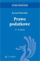 Prawo podatkowe. Autor: prof. dr hab. Ryszard Mastalski. SmakLiter.pl Okładka książki Prawo podatkowe