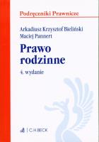 Prawo rodzinne. Autor: dr Arkadiusz Krzysztof Bieliński, UwB, dr Maciej Pannert. SmakLiter.pl Okładka książki Prawo rodzinne