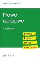 Okładka książki Prawo rzeczowe. Pytania. Kazusy. Tablice. Testy online