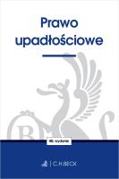 Prawo upadłościowe wyd. 40. Autor: Opracowanie zbiorowe. SmakLiter.pl Okładka książki Prawo upadłościowe wyd. 40