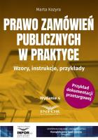 Prawo zamówień publicznych w praktyce. Autor: Kozyra Marta. SmakLiter.pl Okładka książki Prawo zamówień publicznych w praktyce