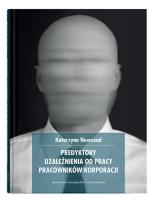 Okładka książki Predykatory uzależnienia od pracy pracowników korporacji