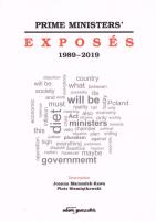 Prime Ministers' Exposes 1989-2019. Autor: red. Joanna Marszałek-Kawa, Siemiątkowski Piotr. SmakLiter.pl Okładka książki Prime Ministers' Exposes 1989-2019