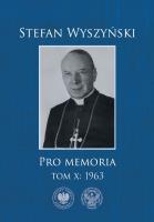 Okładka książki Pro memoria 1963. Tom 10