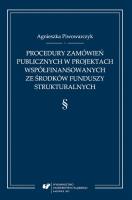 Okładka książki Procedury zamówień publicznych w projektach...