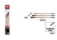 Profesjonale pędzle malarskie 3szt. Wydawca: Artix. SmakLiter.pl Opakowanie Profesjonale pędzle malarskie 3szt