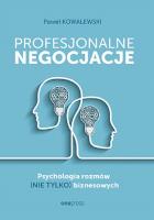Profesjonalne negocjacje. Autor: Paweł Kowalewski. SmakLiter.pl Okładka książki Profesjonalne negocjacje