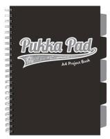Project Book Black Grey A4/200K kratka czarny. Wydawca: PUKKA. SmakLiter.pl Opakowanie Project Book Black Grey A4/200K kratka czarny