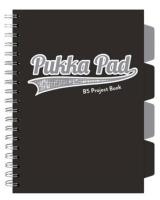 Project Book Black Grey B5/200K kratka czarny. Wydawca: PUKKA. SmakLiter.pl Opakowanie Project Book Black Grey B5/200K kratka czarny