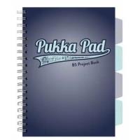 Project Book Navy B5/200K kratka granatowy. Wydawca: PUKKA. SmakLiter.pl Opakowanie Project Book Navy B5/200K kratka granatowy