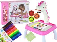 Projektor do rysowania jednorożec różowy. Wydawca: Leantoys. SmakLiter.pl Opakowanie Projektor do rysowania jednorożec różowy