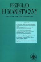 Przegląd Humanistyczny 2023/1 (480). Autor: Mróz Maciej. SmakLiter.pl Okładka książki Przegląd Humanistyczny 2023/1 (480)
