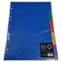 Przekładki A4 PP indeksujące z nadrukiem liczb 1-5. Wydawca: Ziemia Obiecana. SmakLiter.pl Opakowanie Przekładki A4 PP indeksujące z nadrukiem liczb 1-5