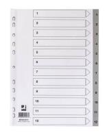 Opakowanie Przekładki A4 PP szare 12 kart