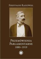 Przemówienia parlamentarne 1880-1919. Autor: Radziwiłł Ferdynand. SmakLiter.pl Okładka książki Przemówienia parlamentarne 1880-1919