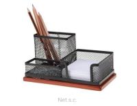 Opakowanie Przybornik 3a drewniana podstawa Z7022 czarny siatka