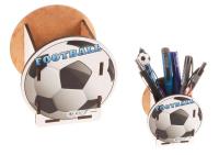 Przybornik organizer na biurko Piłka. Wydawca: CRESCO. SmakLiter.pl Opakowanie Przybornik organizer na biurko Piłka