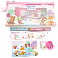 Opakowanie Przybory szkolne zwierzęta