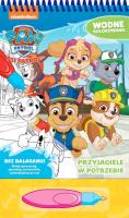 Przyjaciele w potrzebie. Wodne kolorowanie. Psi Patrol. Autor: Opracowanie zbiorowe. SmakLiter.pl Okładka książki Przyjaciele w potrzebie. Wodne kolorowanie. Psi Patrol
