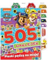 Okładka książki Psi Patrol. 505 naklejek. Pieski pędzą na misję