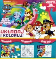 Okładka książki Psi Patrol. Układaj i koloruj. Pieski czekają na..