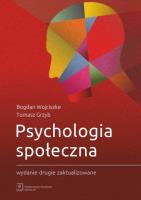 Psychologia społeczna. Autor: Bogdan Wojciszke, Grzyb Tomasz. SmakLiter.pl Okładka książki Psychologia społeczna