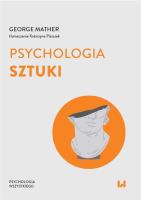 Psychologia sztuki. Autor: Mather George. SmakLiter.pl Okładka książki Psychologia sztuki