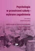 Okładka książki Psychologia w przestrzeni szkoły JPSP nr 2 2023/24