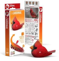 Opakowanie Ptak Kardynał Szkarłatny Eugy Eko Układanka 3D