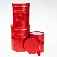 Opakowanie Pudełko Flower Box 3szt czerwony ROZETTE