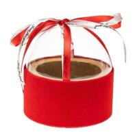 Opakowanie Pudełko Flower Box z kokardą czerwony ROZETTE