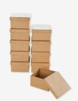 Opakowanie Pudelko kwadratowe naturalne 7,5x7,5x4,5cm