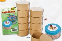 Opakowanie Pudełko mini koło naturalne 8x4cm