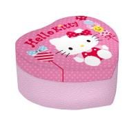 Pudełko na biżuterię z lusterkiem PU Hello Kitty HK50035. Wydawca: Kids Euroswan. SmakLiter.pl Opakowanie Pudełko na biżuterię z lusterkiem PU Hello Kitty HK50035