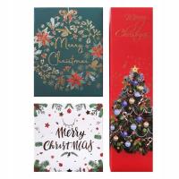 Opakowanie Pudełko na prezenty czerwono-zielone 3 szt.